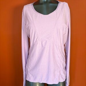 Athleta Light Purple Activewear Long Sleeve Top
